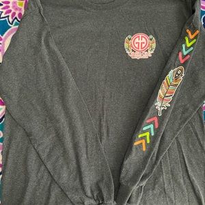 Gray, long sleeved Girlie Girls original shirt